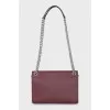 Burgundy shoulder bag