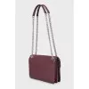 Burgundy shoulder bag