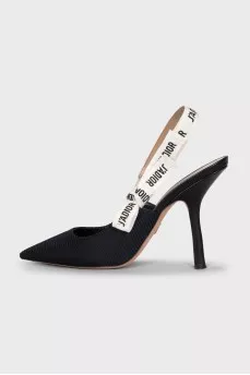 J'Adior Black Slingbacks