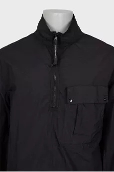 Men's black anorak