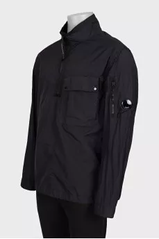 Men's black anorak