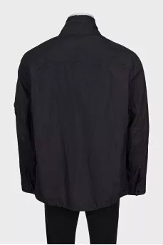Men's black anorak