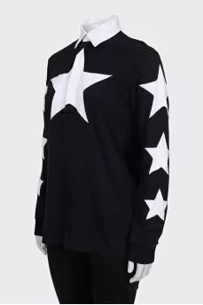Long sleeve printed top