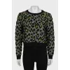 Animal print sweater