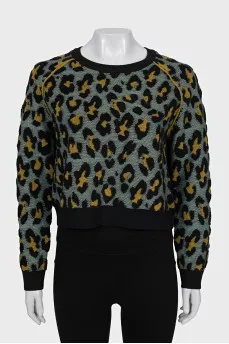 Animal print sweater