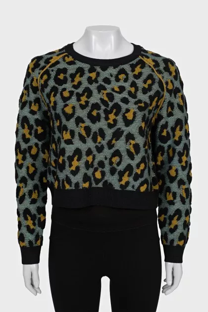 Animal print sweater