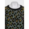 Animal print sweater