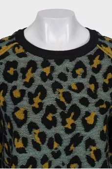 Animal print sweater
