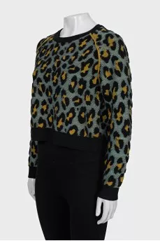 Animal print sweater