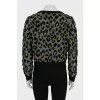 Animal print sweater