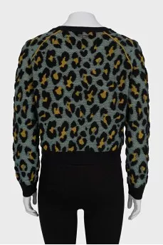 Animal print sweater