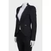 Fitted jacket with ruffles