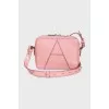 Leather bag with removable straps