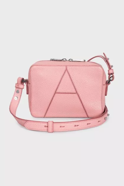 Leather bag with removable straps