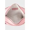 Leather bag with removable straps