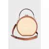 Round bag with straw insert