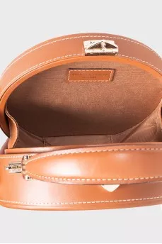 Round bag with straw insert