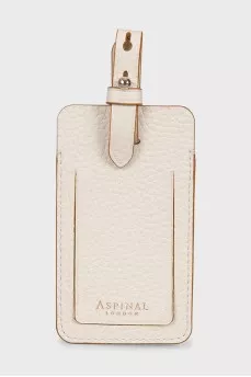 White leather clochette