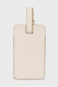 White leather clochette