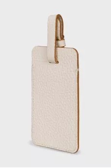 White leather clochette