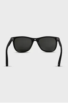 Black rectangular sunglasses