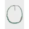 Green necklace and bracelet set