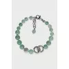 Green necklace and bracelet set