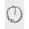 Green necklace and bracelet set