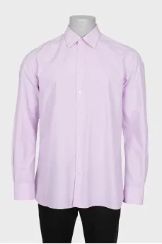 Men's straight pink shirt