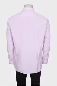 Men's straight pink shirt