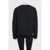 Black cardigan without fastening