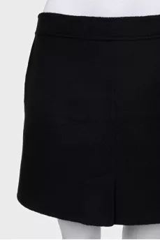Wool skirt with pockets
