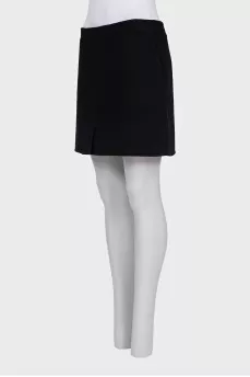 Wool skirt with pockets