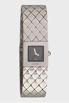 Silver Matelasse watch