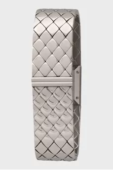Silver Matelasse watch