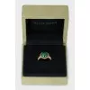 Gold ring with malachite