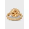 Gold ring with malachite