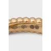 Gold ring with malachite