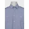 Men's shirt with patch pockets