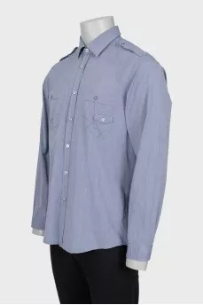 Men's shirt with patch pockets