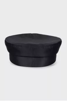 Black cap with rhinestones
