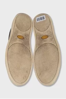 Men's crocodile leather sneakers