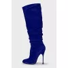 Suede stiletto boots
