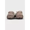 Textured leather moccasins