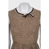 Fitted dress with a buttoned jacket