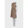 Fitted dress with a buttoned jacket