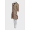 Fitted dress with a buttoned jacket