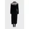 Coat decorated with fox fur