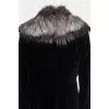 Coat decorated with fox fur