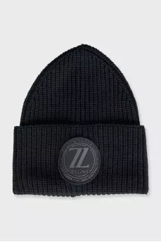 Men's knitted wool hat